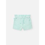 Bermuda en coton avec imprim  carreaux vert