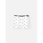 Bermuda en coton avec imprim fantaisie blanc