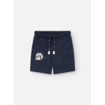 Bermuda en coton avec dtail sur la poche bleu
