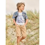 Bermuda couleur garon en toile beige