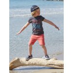 Bermuda couleur garon en toile corail