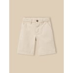 Bermuda en denim color� gar�on beige clair