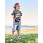 Bermuda en denim gar�on taille ajustable double stone