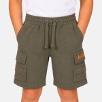 Bermuda enfant gar�on avec poches kaki