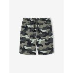 Bermuda facile  enfiler camouflage garon kaki