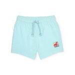 Bermuda gar�on en coton avec cordon ajustable bleu