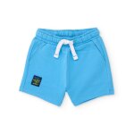 Bermuda gar�on en coton avec poches avant bleu