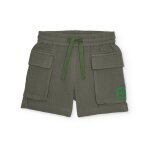 Bermuda gar�on en coton avec poches lat�rales vert