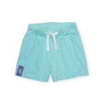 Bermuda gar�on en coton avec taille �lastique bleu