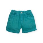 Bermuda gar�on en coton avec taille �lastiqu�e bleu