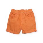 Bermuda gar�on en coton avec taille �lastiqu�e orange