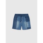 Bermuda gar�on en denim bleu