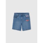 Bermuda gar�on en denim extensible bleu