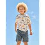 Bermuda gar�on �lastique bleu jean