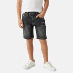 Bermuda garcon gar�on imprim� noir