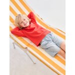 Bermuda gar�on jean facile � enfiler ray� bleu