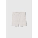 Bermuda gar�on en lin blanc