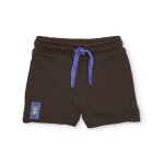 Bermuda gar�on en maille avec cordon contrast� gris