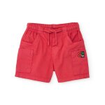 Bermuda gar�on avec poches cargo rouge