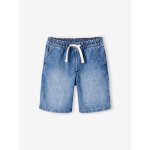 Bermuda en jean facile  enfiler garon stone