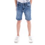 Bermuda en jean slim bakerfield boy bleu clair
