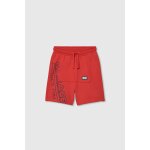 Bermuda en maille imprim� grenat