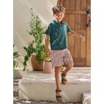 Bermuda ray� gar�on ray� rouge