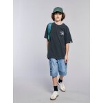Bermuda skateur denim bleached