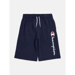 Bermuda taille lastique bleu fonc