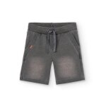 Bermuda en tricot avec cordon de serrage gris