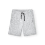 Bermuda uni avec cordon de serrage gris