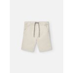 Bermuda uni en coton avec cordon de serrage gris