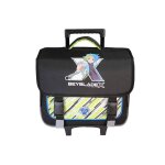 Beyblade - ? cartable scolaire - roulettes 38 cm - gar�on - noir / vert - 2 compartiments noir