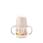 Biberon avec anses et bec silicone dreams + 6m rose