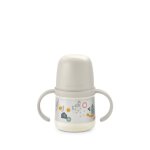 Biberon avec anses et bec silicone a walk in the park + 6m gris