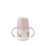 Biberon avec anses et bec silicone a walk in the park + 6m rose