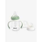 Biberon d'apprentissage 2 en 1 (210 ml) vert sauge