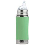 Biberon  bec en inox 325 ml - moss vert