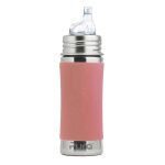 Biberon  bec en inox 325 ml - slate rose