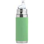 Biberon  bec isotherme en inox 260 ml - moss vert