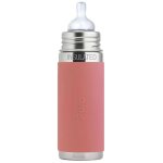Biberon isotherme en inox 260 ml - vieux rose rose