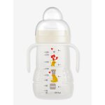 Biberon de transition 220 ml trainer + avec anses beige