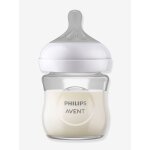 Biberon verre 120 ml philips avent natural response transparent