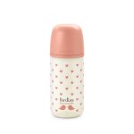 Biberon en verre avec t�tine sx pro 240 ml d�bit s oisillons rose