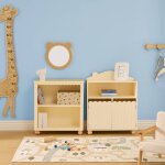 Biblioth�que 2 cases - bouli beige