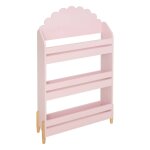 Biblioth�que 3 niveaux en bois - douceur rose