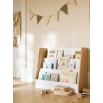 Biblioth�que basse 3 niveaux yel blanc