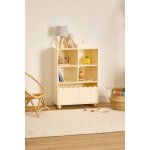 Biblioth�que enfant 2 portes 4 cases - bouli beige