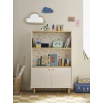 Bibliothque tagre basse terrazzo beige