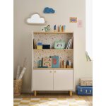 Bibliothque tagre basse terrazzo beige